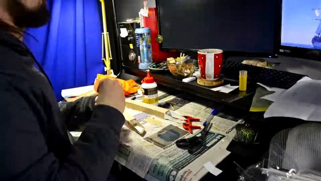 Сделал модель будущих поплавков для катамарана. Таймлапс смотреть онлайн