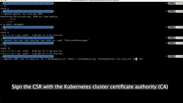 How to Set Up SSL Client Authentication for Kubernetes User Accounts | CKA exam #1 смотреть онлайн