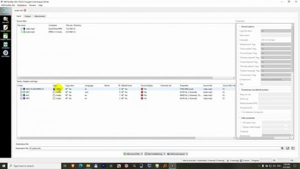 How to merge MP4 and MP3 losslessly into MKV (Very fast! MKVToolnix GUI)