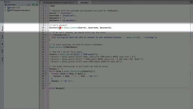 how to connect to mysql database using php смотреть онлайн