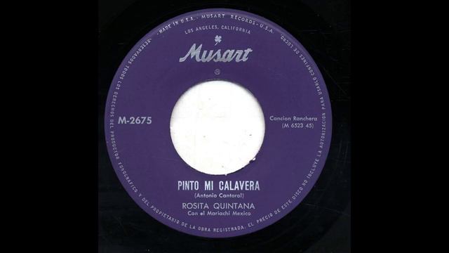 Rosita Quintana - Pinto Mi Calavera - Musart m-2675 смотреть онлайн