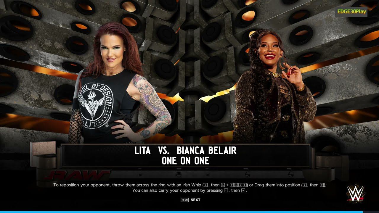WWE2K24 Lita vs Bianca Belair смотреть онлайн