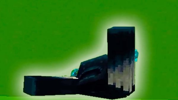 Призыв (появление) Вардена green screen Minecraft Warden 1.19