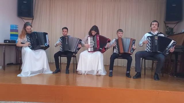 201002 Образцовый ансамбль баянистов Аккорд, смешанная группа 10 15 лет, МБУ ДО Высел смотреть онлайн