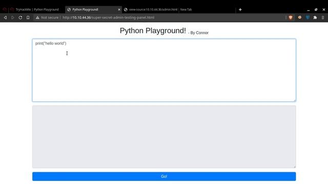 Python Playground TryHackMe | CTF смотреть онлайн