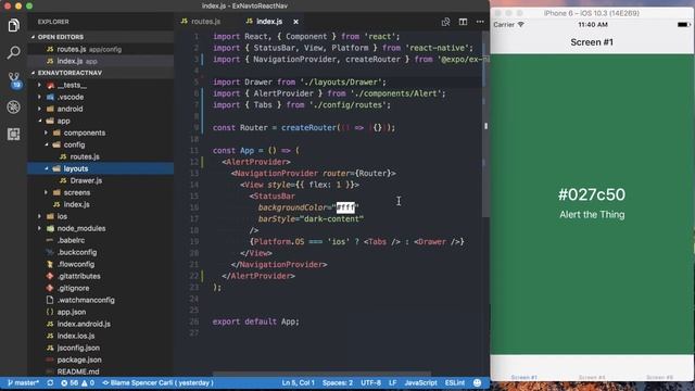ExNavigation to React Navigation: TabNavigation to TabNavigator - Part 3 смотреть онлайн