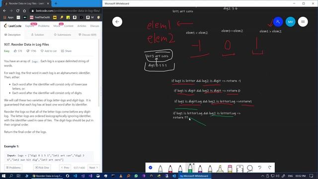 Reorder Data in Log Files | Leetcode | Amazon | Top Coding Interview Questions смотреть онлайн