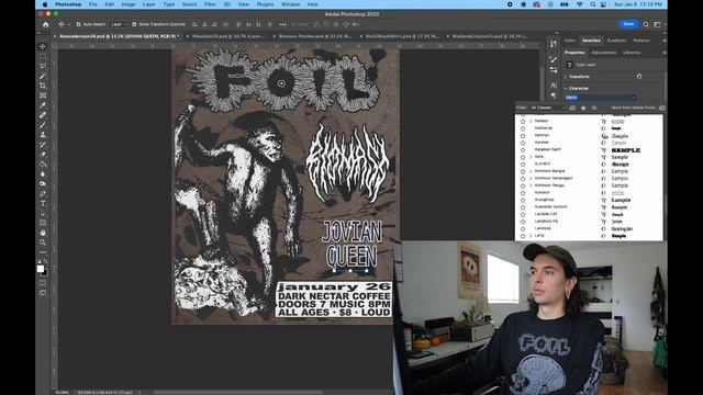 PUNK ROCK FLYER DESIGN PROCESS смотреть онлайн
