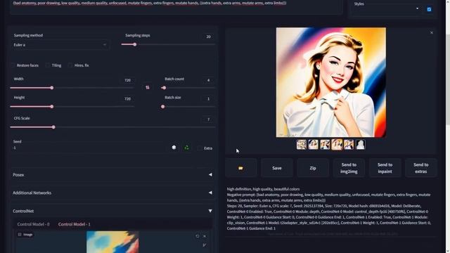 MISTURE E CRIE ESTILOS DIFERENTES COM CONTROLNET - STABLE DIFFUSION смотреть онлайн