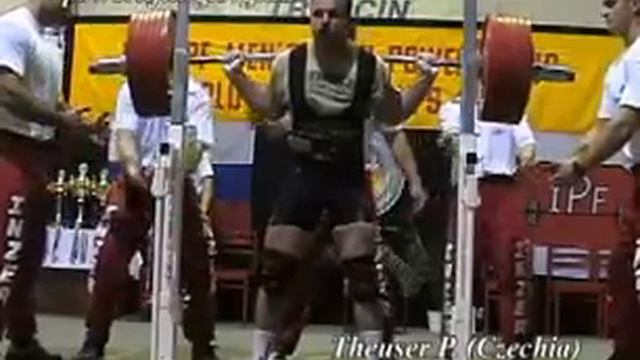 Theuser SQ 345kg@90 Powerlifting IPF World Championship 2002 смотреть онлайн