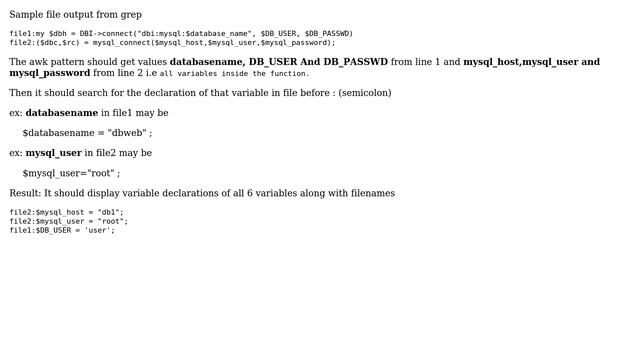 DevOps & SysAdmins: Need help on awk/sed/ perl pattern with regex / grep смотреть онлайн