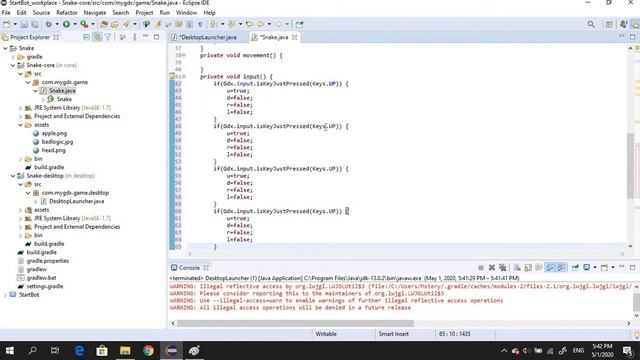 Snake in 10 min 25 sec with libGdx Project смотреть онлайн
