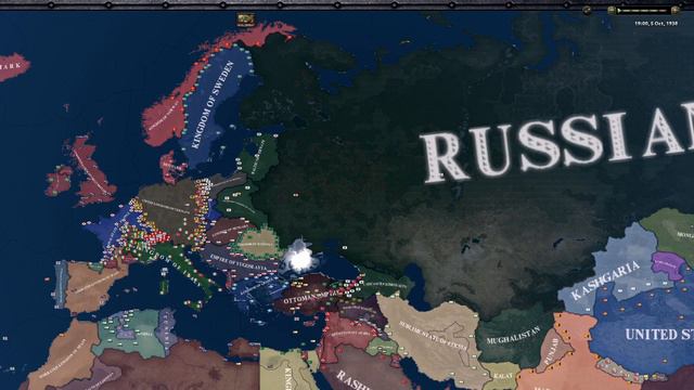 Pax Britannica: An Imperial Timeline; steampunk Britain - Hoi4 Timelapse смотреть онлайн