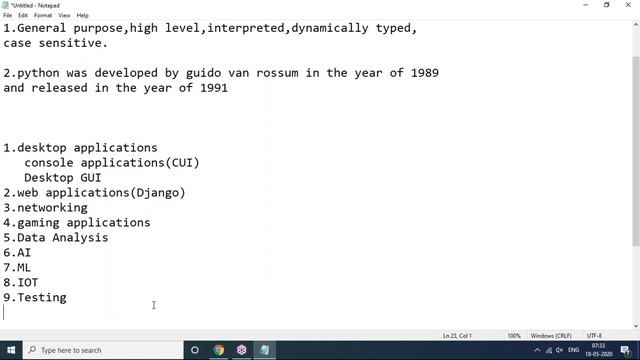 PYTHON tutorials || Demo - 1 || by Mr. Mohan Reddy On 18-05-2020 @7AM смотреть онлайн