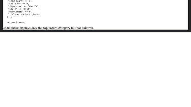 Wordpress: Get all sub-categories of a parent category смотреть онлайн