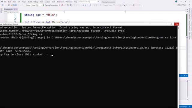 14. Type Conversion using Parse and Convert Class | شرح سي شارب | C# Course For Beginners in Arabi смотреть онлайн
