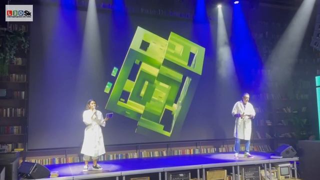 Led светодиодный экран P2 мм. для пространства кибердома. Пример выполненной работы. смотреть онлайн