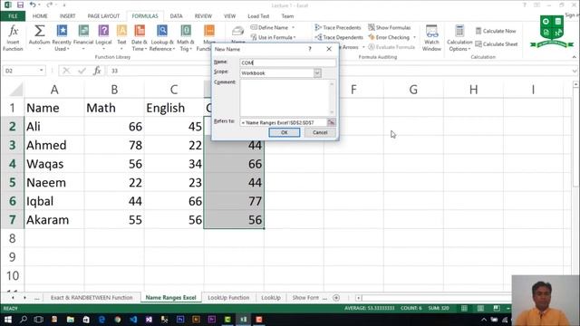 How to name cell range | Range Naming | MS Excel смотреть онлайн
