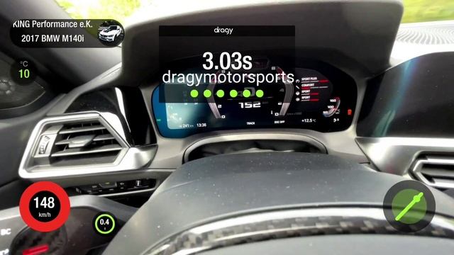 2021 BMW M3 G80 Competition (stock) From King Performance @dragy Acceleration From 100-200 Km/h
