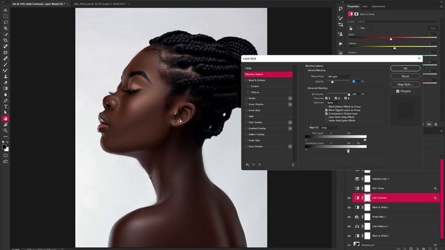 How to Color Grading a Melanin Skin tone in Photoshop + LUT Preset смотреть онлайн