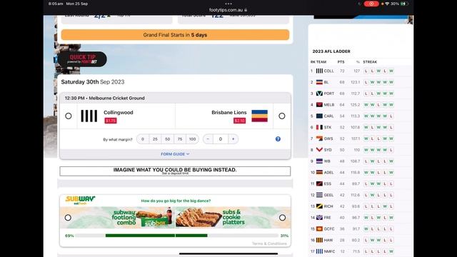 My 2023 AFL Grand Final Tip and Norm Smith Predictions смотреть онлайн