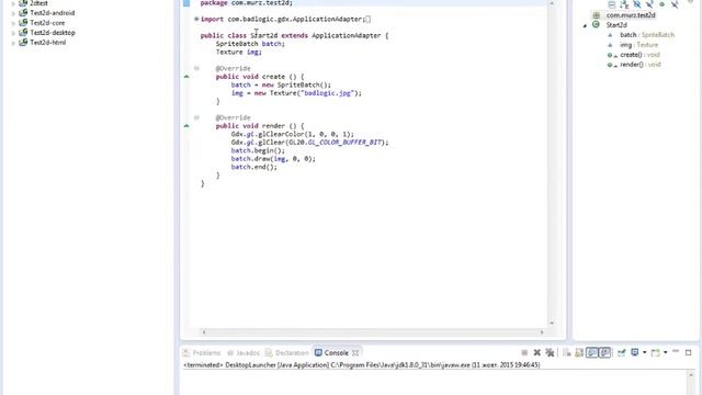 LibGDX 2d урок 1(Введение) смотреть онлайн