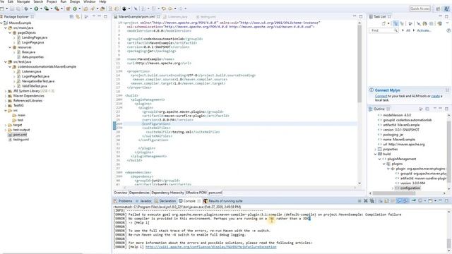 Maven-Part 8: What is pom.xml in Maven || How to update POM file and execute Maven project смотреть онлайн