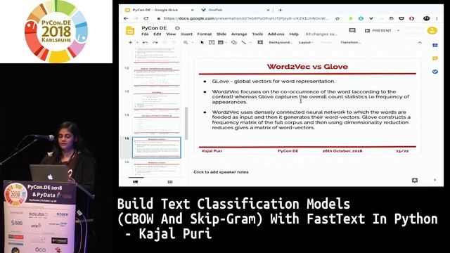 PyCon.DE 2018: Build Text Classification Models With FastText In Python - Kajal Puri смотреть онлайн