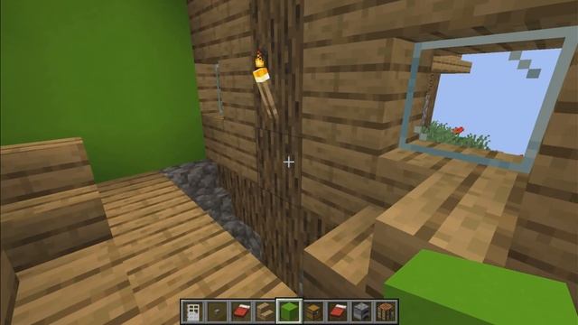 Майнкрафт но это обзор на мою деревню и постройку на моего дома смотреть онлайн