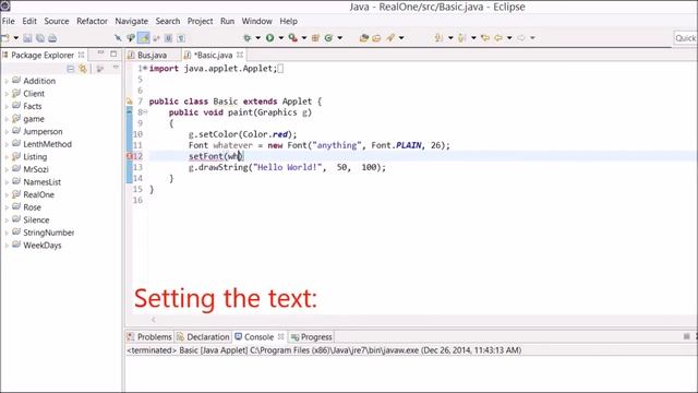 Basic Java - Change font, and background color смотреть онлайн