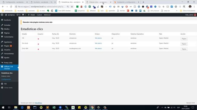 Affiliate Link Checker - Wordpress Plugin смотреть онлайн