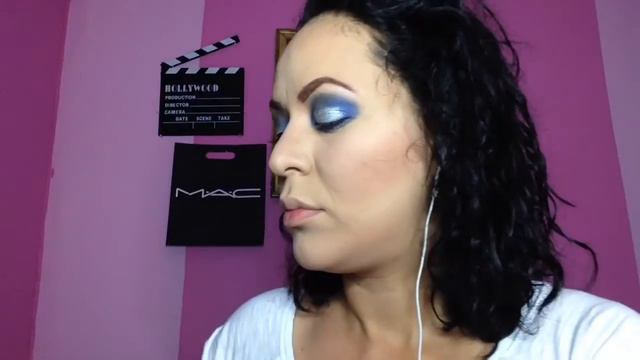 Mac holiday collection pigments / blue makeup tutorial смотреть онлайн