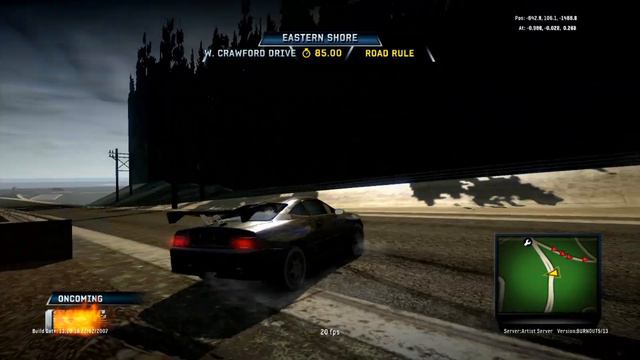 Burnout 5 - Feb 22 2007 build "artist" gameplay смотреть онлайн
