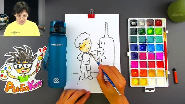 Как нарисовать БОКС - Рисуем спорт с Well Well - Боксер смотреть онлайн