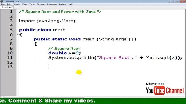 Java Program - 24 | Square Root and Power function in Java смотреть онлайн