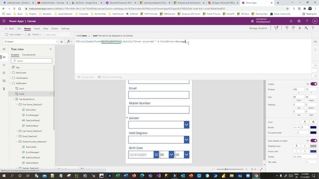 Error handling in Canvas Apps Power Apps using PowerFX смотреть онлайн