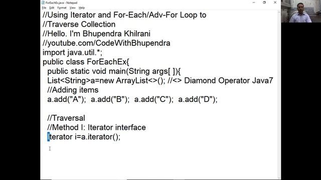 Iterator and advanced for loop to traverse Collection in Java | In English смотреть онлайн
