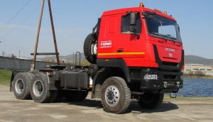 Седельный тягач МАЗ МАН 6х6 (27т, двускат, 12.00R24, WP13.550.E50? КПП ZF16S2530, 1620мм, 3", ДОПОГ)