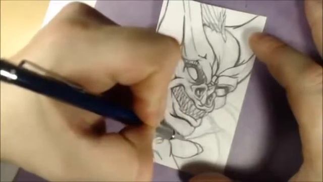 Brad Linder Creating Comics Daily Sketch Card #97 MAN-BAT - Brad Linder Professional Comic Creator смотреть онлайн