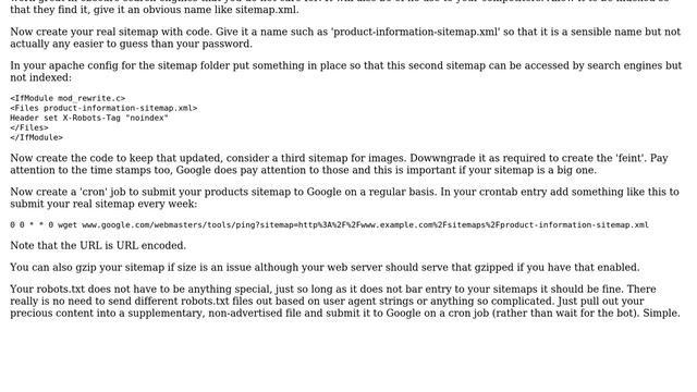 Webmasters: How to hide my XML Sitemap from competitors but not from search engines? смотреть онлайн