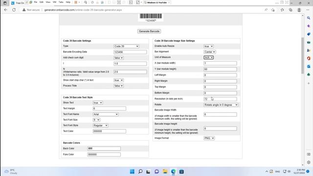 Free Online Code 39 Barcode Image Generator смотреть онлайн