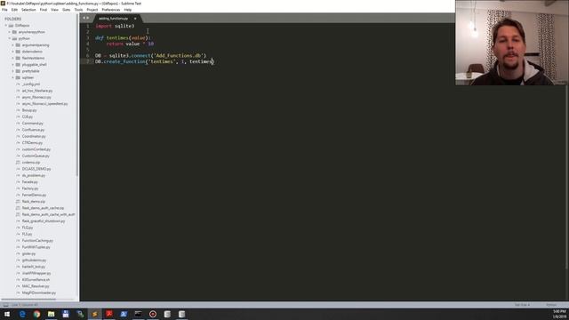 Python - sqlite3 adding functions смотреть онлайн