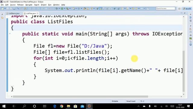 File Handling Methods in Java - Abhishek S. Rao смотреть онлайн