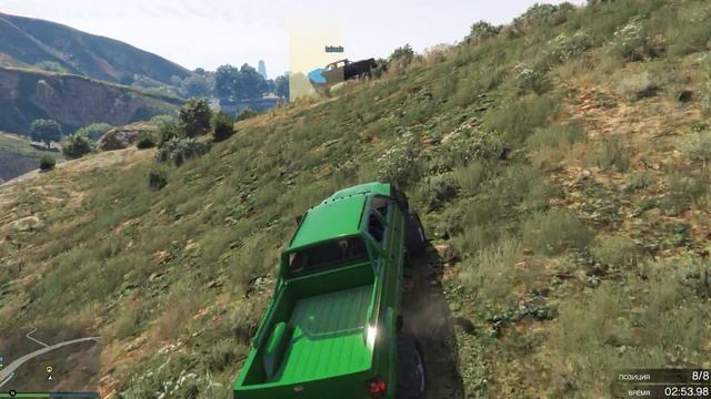 Grand Theft Auto V  Просто не реальные гонки по горам  ( 1440р)