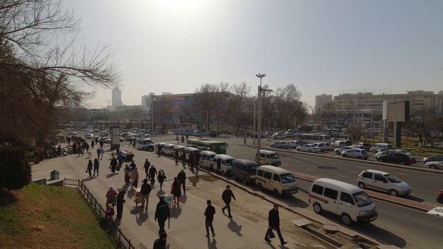 Uzbekistan, Tashkent, view from the Madrassah Kukeldash смотреть онлайн