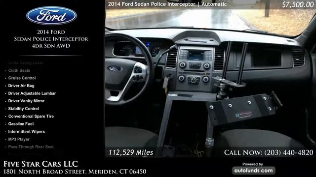 Used 2014 Ford Sedan Police Interceptor | Five Star Cars LLC, Meriden, CT смотреть онлайн
