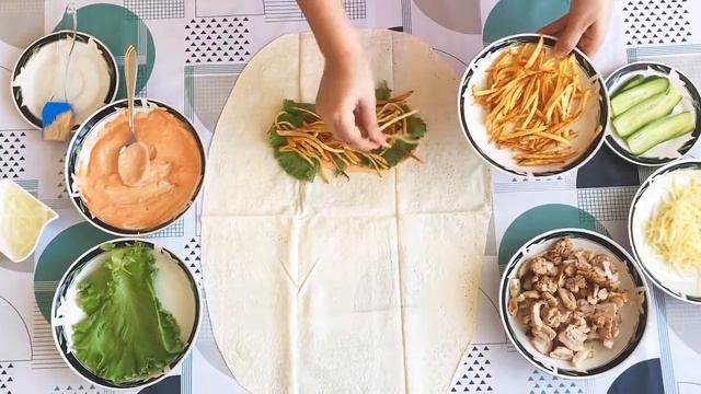 Лаваш С Куриным Шашлыком! Шаурма с Курицей! Вкусная и Сочная! смотреть онлайн