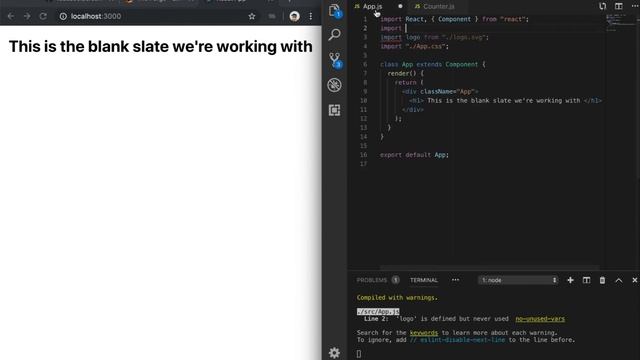 Creating Your First React App: A Counter - React for beginners #2 смотреть онлайн