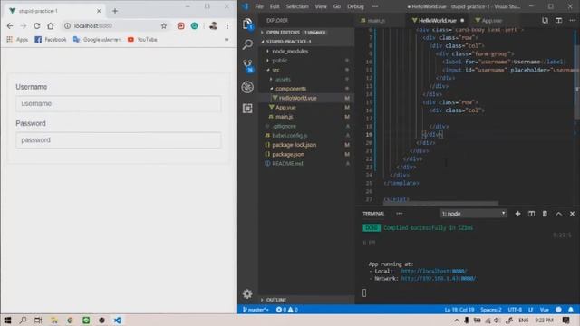 Stupid login form (Vue) | Web Practice #1 смотреть онлайн