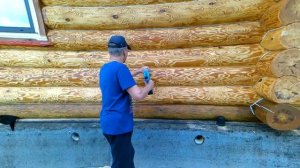 Герметизация пазов. Тёплый шов быстро и аккуратно.